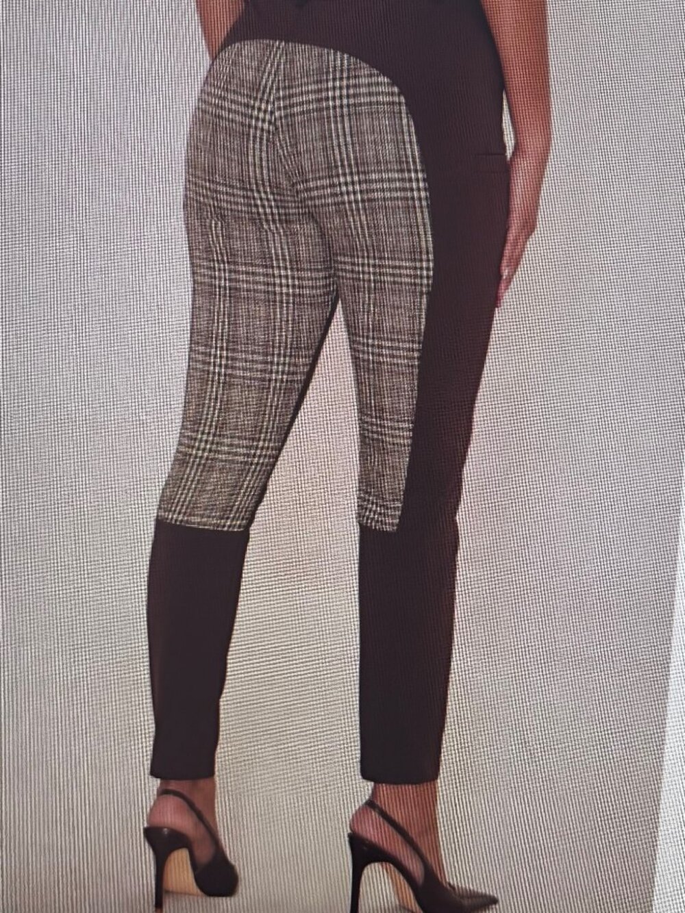 Harlow Embellished Plaid Riding Pant - Dark Brown